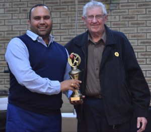 Left Vijay Kumar, Tom Barr (Life Member)